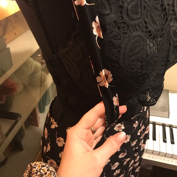 Illa Illa Floral Button Maxi Suspender Skirt - Picture 3 of 4